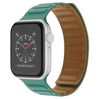 Magnetic silicone watch band Green