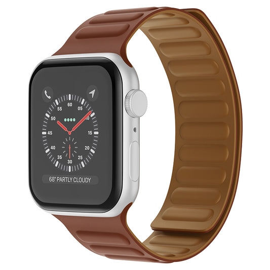 Magnetic silicone watch band Brown