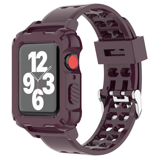 Custom Silicone Wristband Watch Strap With Protective Case Bordo