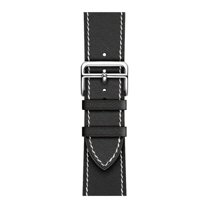 Leather watch strap for Apple watch Black