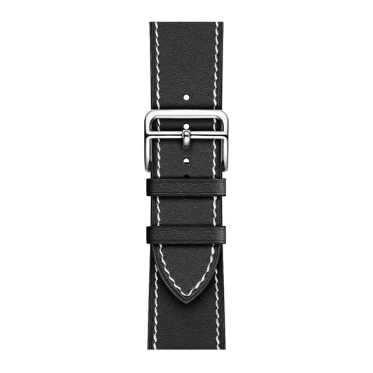 Leather watch strap for Apple watch Black